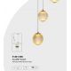 Pendule, Lustre suspendate - Lustra cu 3 pendule LED design modern decorativ Allure