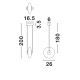 Pendule, Lustre suspendate - Pendul LED design modern decorativ SKIA