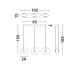 Pendule, Lustre suspendate - Lustra LED suspendata design modern decorativ SKIA 3L