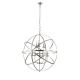 Candelabre, Lustre - Lustra suspendata stil traditional Orbit 8Lt, argintiu satinat
