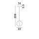 Pendule, Lustre suspendate - Pendul LED design modern decorativ GALEO