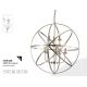 Candelabre, Lustre - Lustra suspendata stil traditional Orbit 8Lt, alama antic