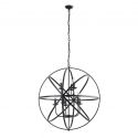 Lustra suspendata stil traditional Orbit 8Lt, negru