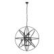 Lustra suspendata stil traditional Orbit 8Lt, negru