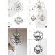 Candelabre, Lustre - Lustra suspendata stil traditional Orbit 8Lt, negru