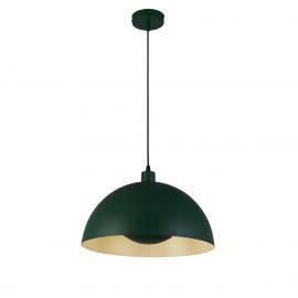 Pendule, Lustre suspendate - Lustra suspendata stil industrial Mars verde/ crem