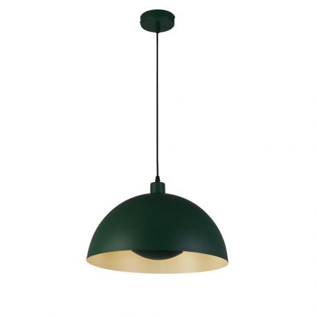 Pendule, Lustre suspendate - Lustra suspendata stil industrial Mars verde/ crem