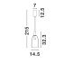 Pendule, Lustre suspendate - Pendul LED design modern decorativ IMATIA D-14,5cm