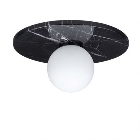 Plafoniere - Plafoniera stil minimalist IDOR negru/opal