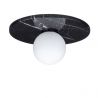 Plafoniera stil minimalist IDOR negru/opal
