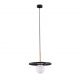 Pendule, Lustre suspendate - Pendul decorativ stil minimalist IDOR negru/opal