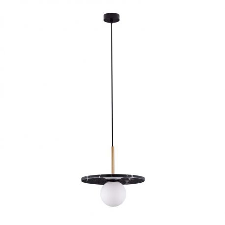 Pendule, Lustre suspendate - Pendul decorativ stil minimalist IDOR negru/opal