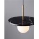 Pendule, Lustre suspendate - Pendul decorativ stil minimalist IDOR negru/opal
