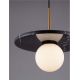 Pendule, Lustre suspendate - Pendul decorativ stil minimalist IDOR negru/opal