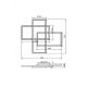 Lustre aplicate - Lustra LED aplicata design modern Rida neagra