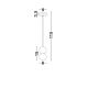 Pendule, Lustre suspendate - Pendul design decorativ ZERO gri/opal