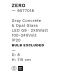 Pendule, Lustre suspendate - Pendul design decorativ ZERO gri/opal