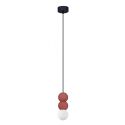 Pendul design decorativ ZERO rosu/opal