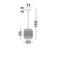 Pendule, Lustre suspendate - Pendul ratan decorativ design natural ASMA