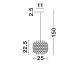 Pendule, Lustre suspendate - Pendul ratan decorativ design natural ASMA