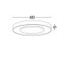Plafoniere - Plafoniera LED design slim PADA negru D-40cm