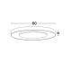 Plafoniere - Plafoniera LED design slim PADA negru D-60cm