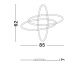Lustre aplicate - Lustra LED aplicata design modern IPON