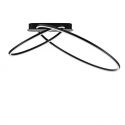 Lustra LED aplicata design modern minimalist KIKLOS negru