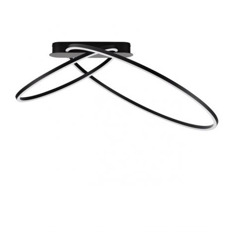 Lustre aplicate - Lustra LED aplicata design modern minimalist KIKLOS negru