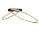 Lustra LED aplicata design modern minimalist KIKLOS auriu/negru