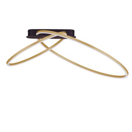 Lustre aplicate - Lustra LED aplicata design modern minimalist KIKLOS auriu/negru