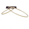 Lustra LED aplicata design modern minimalist KIKLOS auriu/negru