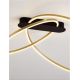 Lustre aplicate - Lustra LED aplicata design modern minimalist KIKLOS auriu/negru
