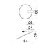 Lustre aplicate - Lustra LED aplicata design modern minimalist KIKLOS alb