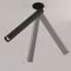 Spoturi tavan fals - Spot LED incastrabil directionabil iluminat tehnic Focus T negru