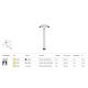Spoturi tavan fals - Spot LED incastrabil directionabil iluminat tehnic Focus T negru