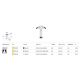 Spoturi tavan fals - Spot LED incastrabil directionabil iluminat tehnic Focus T alama