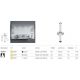 Spoturi tavan fals - Spot LED incastrabil rotativ retractabil Focus T alama