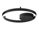 Lustra LED aplicata design modern minimalist HEDRA D-40cm negru