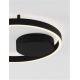 Lustre aplicate - Lustra LED aplicata design modern minimalist HEDRA D-40cm negru