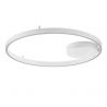 Lustra LED aplicata design modern minimalist HEDRA D-60cm alb