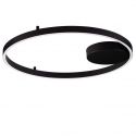 Lustra LED aplicata design modern minimalist HEDRA D-60cm negru