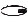 Lustra LED aplicata design modern minimalist HEDRA D-60cm negru