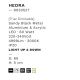Lustre aplicate - Lustra LED aplicata design modern minimalist HEDRA D-60cm negru