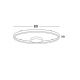 Lustre aplicate - Lustra LED aplicata design modern minimalist HEDRA D-60cm negru