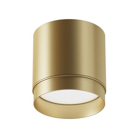 Plafoniere cu spoturi, Spoturi aplicate - Spot aplicat minimalist design tehnic Polar auriu mat