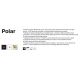 Plafoniere cu spoturi, Spoturi aplicate - Spot aplicat minimalist design tehnic Polar alb