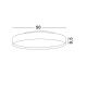 Plafoniere - Plafoniera LED design slim ROI aurie D-50cm