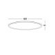 Plafoniere - Plafoniera LED design slim ALMIRA alba D-60cm