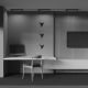 Spoturi, Proiectoare pe sina - Accesoriu, Spot LED pentru sinele monofazate Unity, Basis Rot negru 3000K 24W